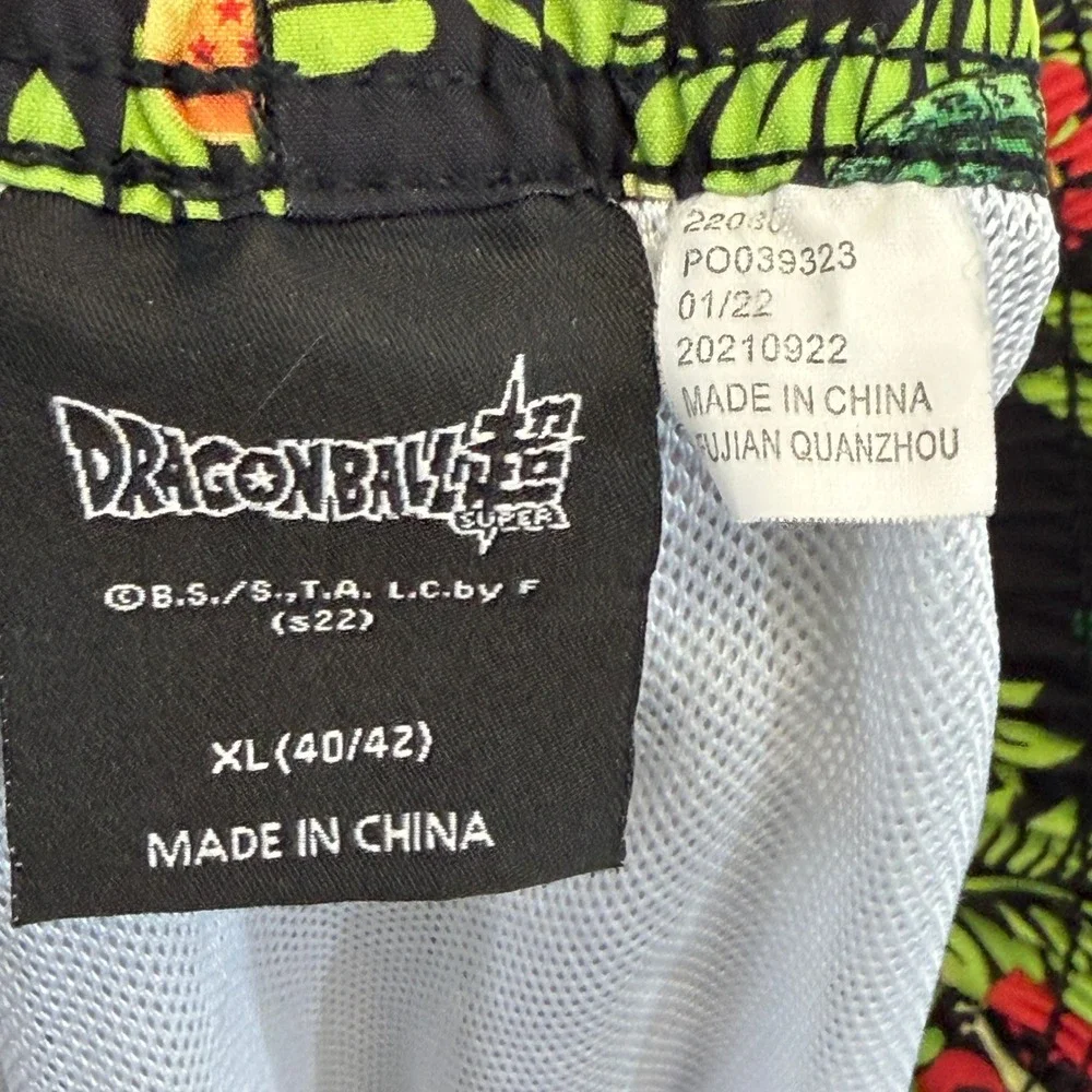 Dragon Ball Super Shenron Dragon Swim Trunks Mens Size XL Anime Tropical Summer